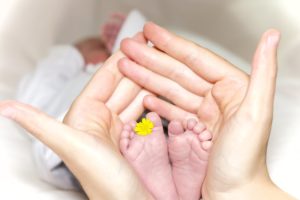 Zen Wellness Reflexology Workshop Photo of baby feet and flower for Zen Wellness Reflexogy Workshop